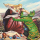 Illustration for article titled Batman and Darth Vader invade art history, in these absolutely deranged paintings
